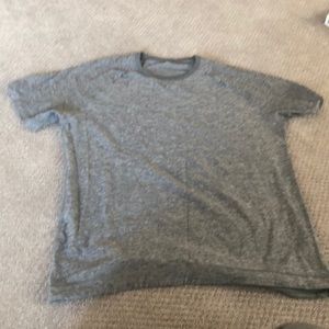 Grey lululemon t shirt.